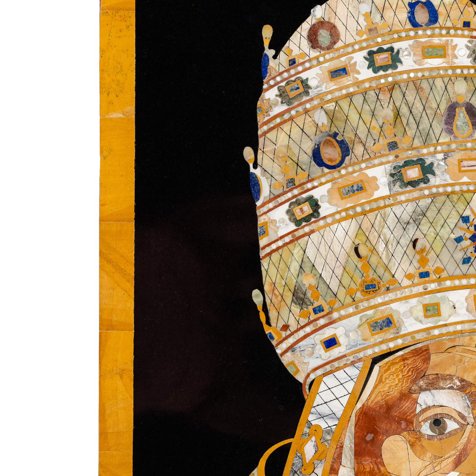 Pietra Dura Portrait Panel – Papal Majesty