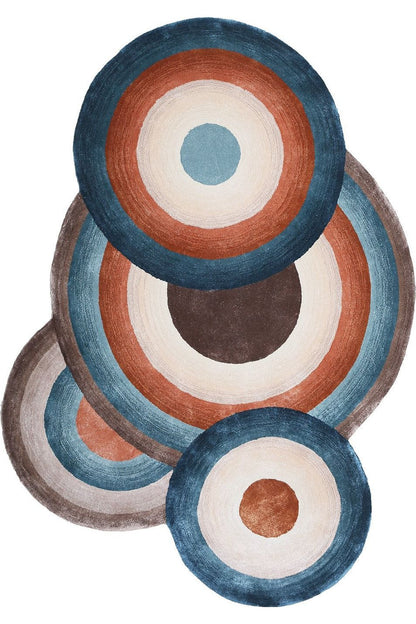#Turkish_Carpets_Rugs# #Modern_Carpets# #Abrash_Carpets#Circle 001-N