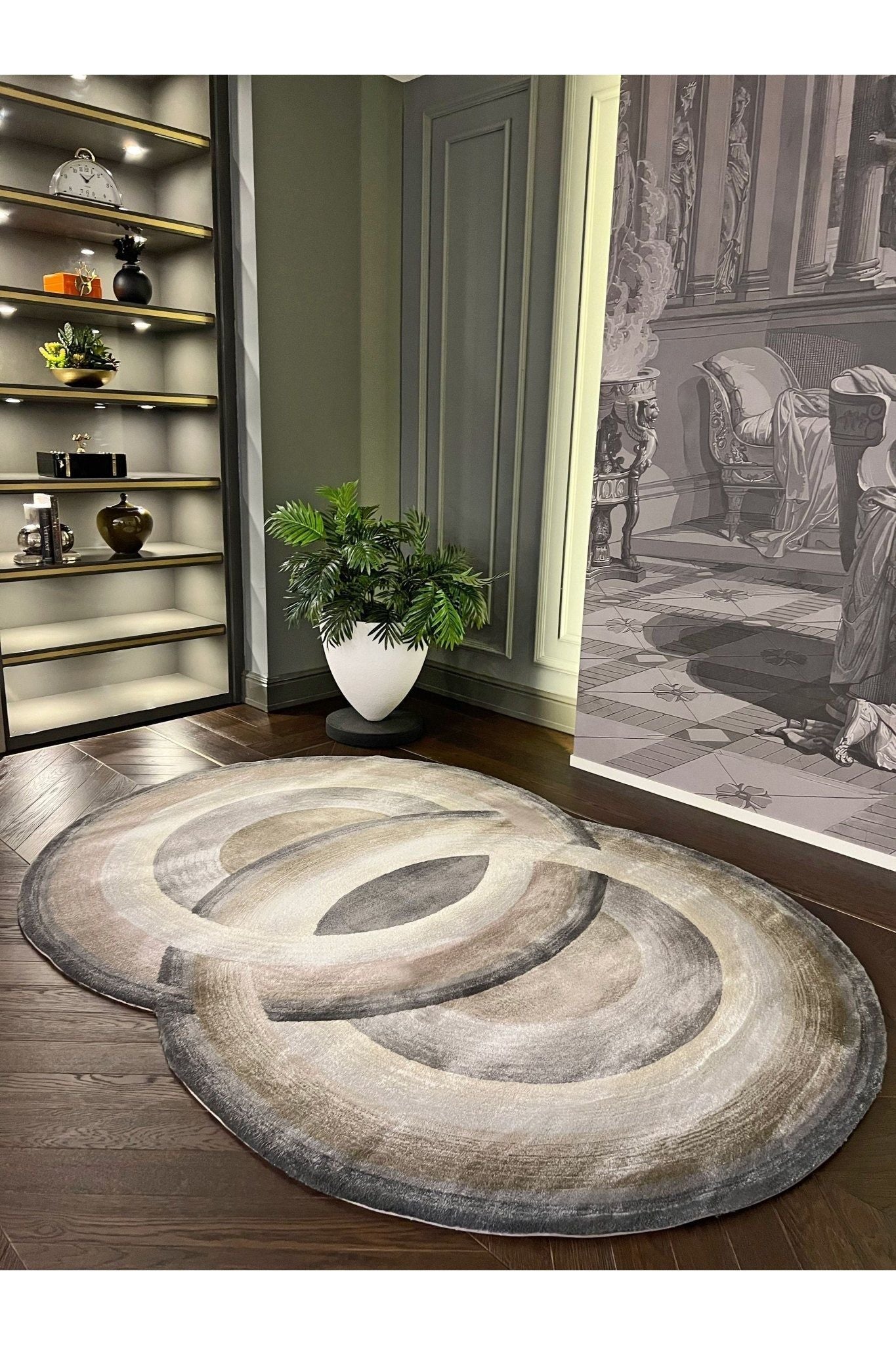 #Turkish_Carpets_Rugs# #Modern_Carpets# #Abrash_Carpets#Circle 002-Y