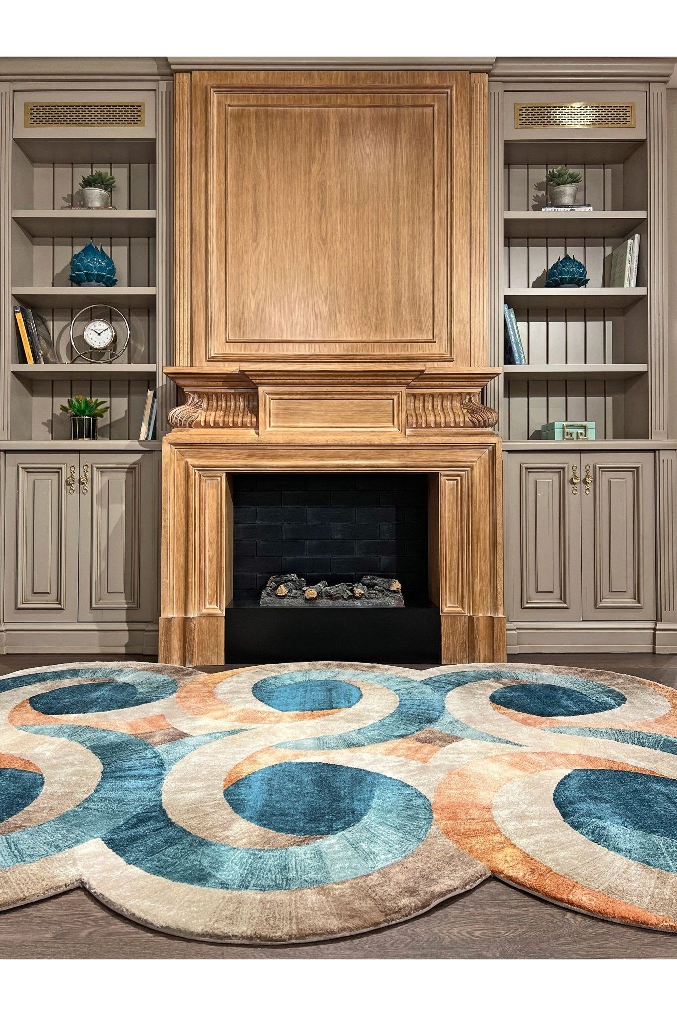 #Turkish_Carpets_Rugs# #Modern_Carpets# #Abrash_Carpets#Circle 006-N