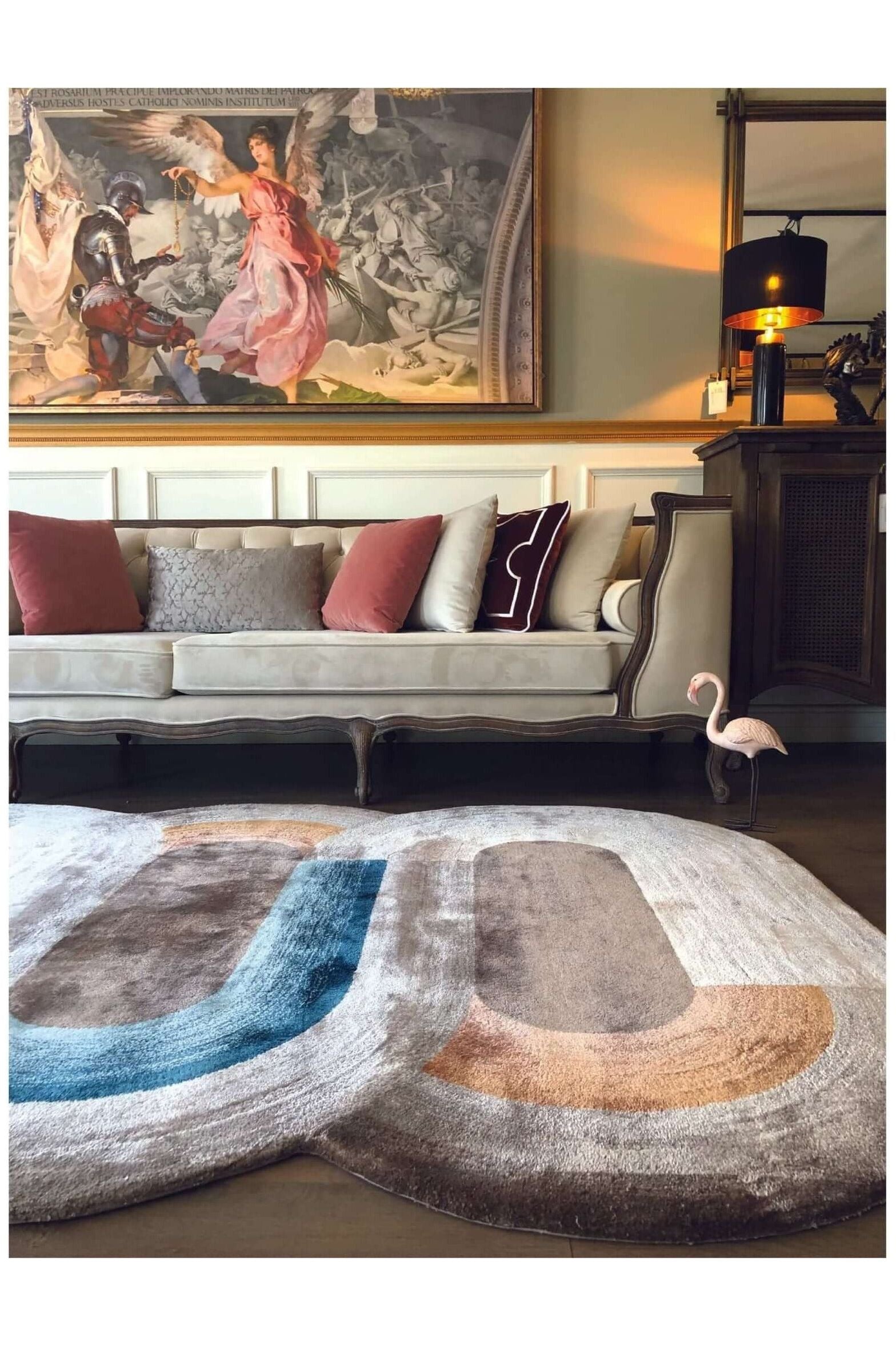 #Turkish_Carpets_Rugs# #Modern_Carpets# #Abrash_Carpets#Geo 002-N