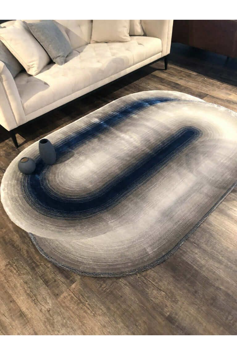 #Turkish_Carpets_Rugs# #Modern_Carpets# #Abrash_Carpets#Geo 005 Lacivert