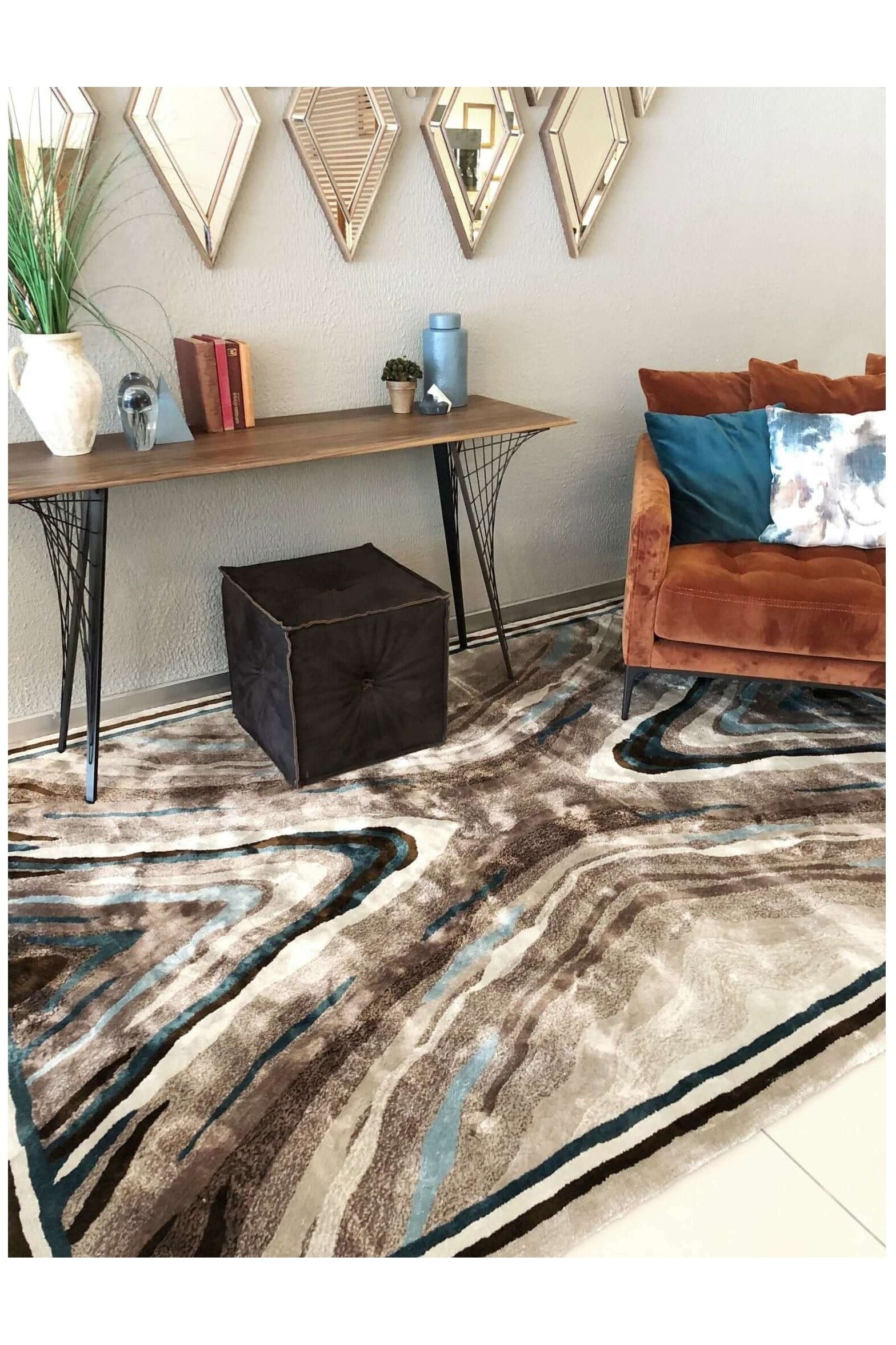 #Turkish_Carpets_Rugs# #Modern_Carpets# #Abrash_Carpets#Marble 001-A