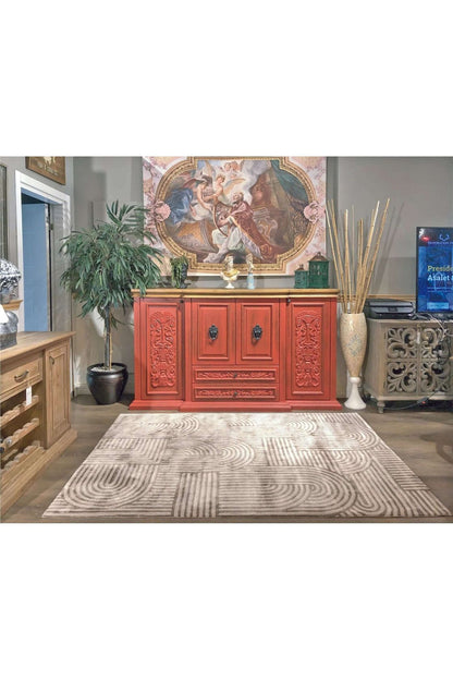#Turkish_Carpets_Rugs# #Modern_Carpets# #Abrash_Carpets#Trace 003 Bej